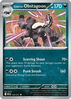 Galarian Obstagoon 132/217  ME Ascended Heroes - Uncommon-1