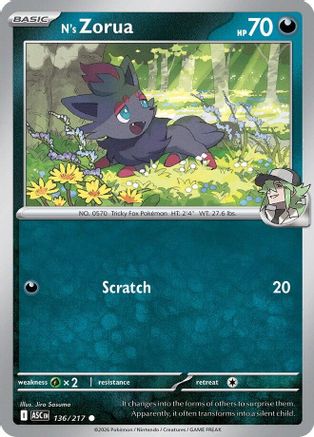 N's Zorua 136  ME Ascended Heroes - Common-1