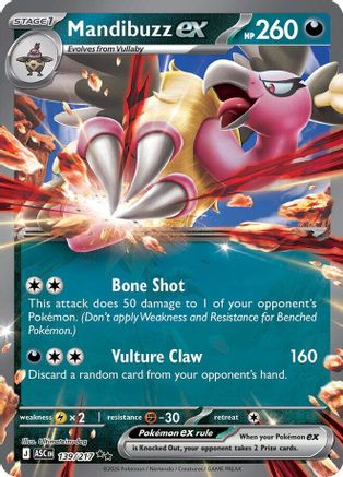 Mandibuzz ex 139  - Holofoil ME Ascended Heroes - Double Rare-1