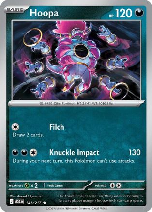 Hoopa 141  - Holofoil ME Ascended Heroes - Rare-1