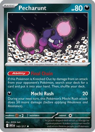 Pecharunt 143  - Holofoil ME Ascended Heroes - Rare-1