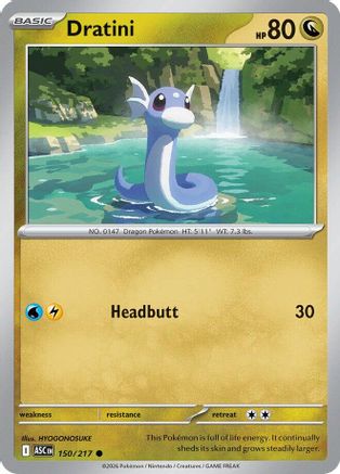 Dratini 150  - Reverse Holofoil ME Ascended Heroes - Common-1