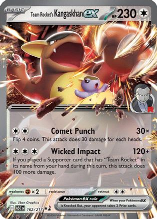 Team Rocket's Kangaskhan ex 162  - Holofoil ME Ascended Heroes - Double Rare-1