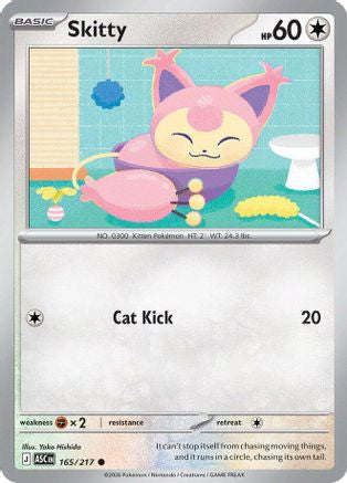 Skitty 165  - Reverse Holofoil ME Ascended Heroes - Common-1