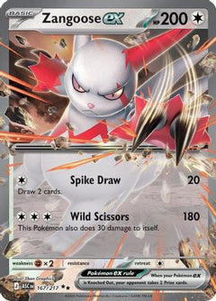 Zangoose ex 167  - Holofoil ME Ascended Heroes - Double Rare-1