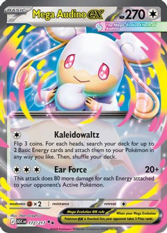 Mega Audino ex 172/217  - Holofoil ME Ascended Heroes - Double Rare-1