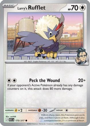 Larry's Rufflet 173  - Reverse Holofoil ME Ascended Heroes - Common-1