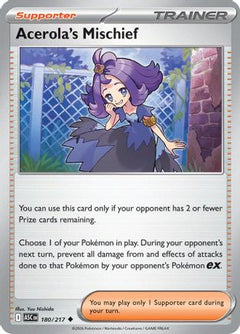 Acerola's Mischief 180  - Reverse Holofoil ME Ascended Heroes - Uncommon-1
