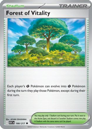 Forest of Vitality 188  ME Ascended Heroes - Uncommon-1