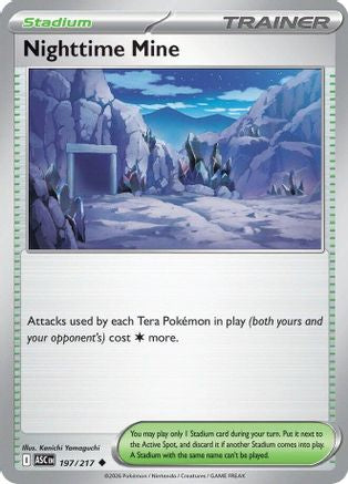 Nighttime Mine 197  - Reverse Holofoil ME Ascended Heroes - Uncommon-1