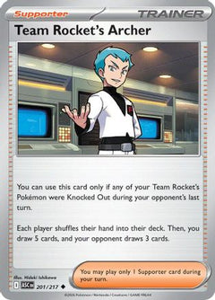 Team Rocket's Archer 201  - Reverse Holofoil ME Ascended Heroes - Uncommon-1