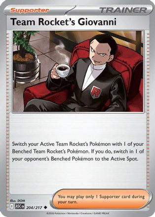 Team Rocket's Giovanni 204  ME Ascended Heroes - Uncommon-1