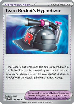 Team Rocket's Hypnotizer 206  - Reverse Holofoil ME Ascended Heroes - Uncommon-1