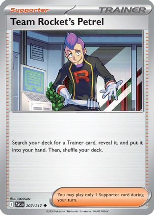 Team Rocket's Petrel 207  ME Ascended Heroes - Uncommon-1
