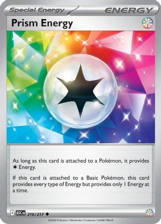 Prism Energy 216  - Reverse Holofoil ME Ascended Heroes - Uncommon-1