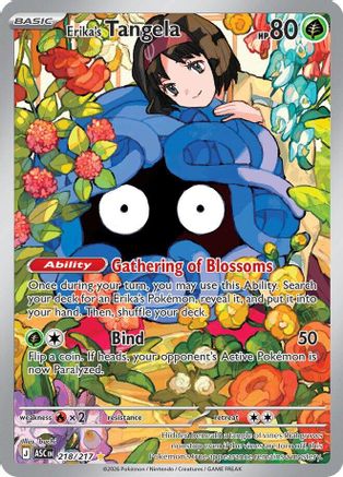 Erika's Tangela 218/217  - Holofoil ME Ascended Heroes - Illustration Rare-1