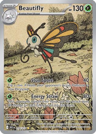 Beautifly 219/217  - Holofoil ME Ascended Heroes - Illustration Rare-1