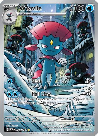 Weavile 228/217  - Holofoil ME Ascended Heroes - Illustration Rare-1