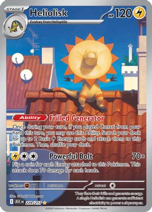 Heliolisk 229/217  - Holofoil ME Ascended Heroes - Illustration Rare-1