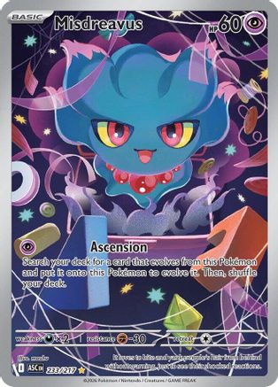Misdreavus 233/217  - Holofoil ME Ascended Heroes - Illustration Rare-1