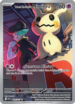 Team Rocket's Mimikyu 238/217  - Holofoil ME Ascended Heroes - Illustration Rare-1