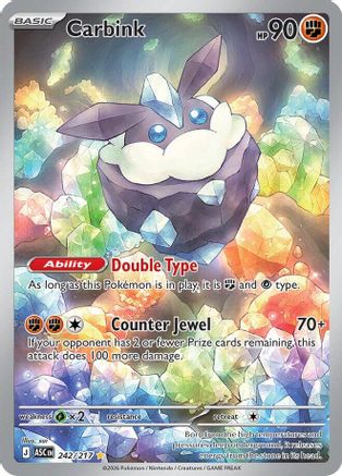 Carbink 242/217  - Holofoil ME Ascended Heroes - Illustration Rare-1