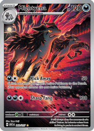 Mightyena 243/217  - Holofoil ME Ascended Heroes - Illustration Rare-1