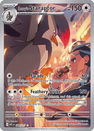 Larry's Staraptor 249/217  - Holofoil ME Ascended Heroes - Illustration Rare-1
