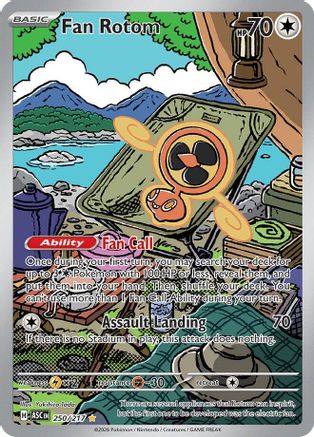 Fan Rotom 250/217  - Holofoil ME Ascended Heroes - Illustration Rare-1
