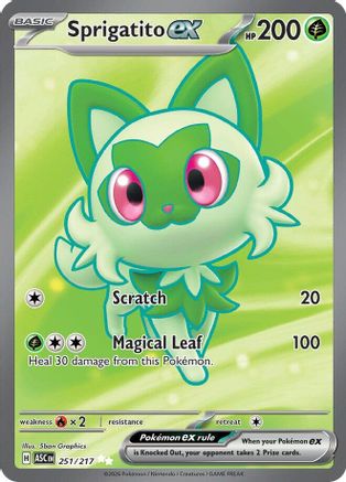 Sprigatito ex 251  - Holofoil ME Ascended Heroes - Ultra Rare-1