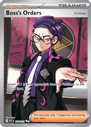 Boss's Orders [Corbeau] 256/217  - Holofoil ME Ascended Heroes - Ultra Rare-1