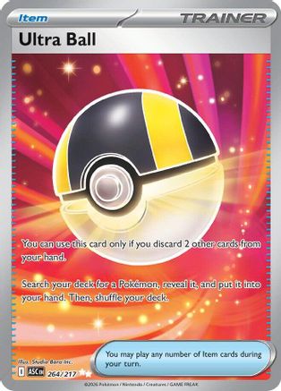 Ultra Ball 264/217  - Holofoil ME Ascended Heroes - Ultra Rare-1