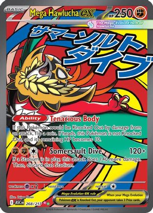 Mega Hawlucha ex 268/217  - Holofoil ME Ascended Heroes - Mega Attack Rare-1