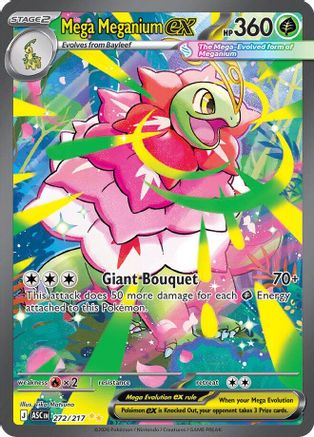 Mega Meganium ex 272/217  - Holofoil ME Ascended Heroes - Special Illustration Rare-1