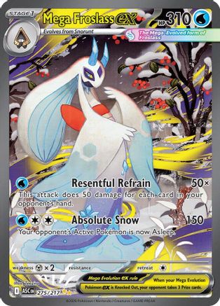 Mega Froslass ex 275/217  - Holofoil ME Ascended Heroes - Special Illustration Rare-1