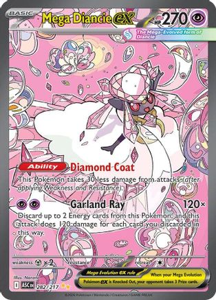 Mega Diancie ex 282/217  - Holofoil ME Ascended Heroes - Special Illustration Rare-1