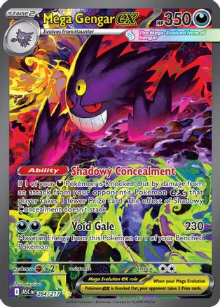 Mega Gengar ex 284/217  - Holofoil ME Ascended Heroes - Special Illustration Rare-1