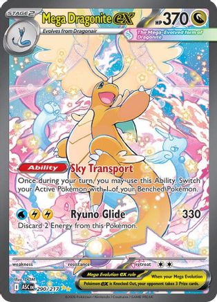 Mega Dragonite ex 290/217  - Holofoil ME Ascended Heroes - Special Illustration Rare-1