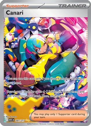 Canari 291/217  - Holofoil ME Ascended Heroes - Special Illustration Rare-1
