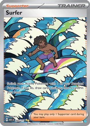 Surfer 293/217  - Holofoil ME Ascended Heroes - Special Illustration Rare-1