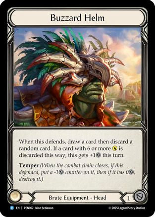 Buzzard Helm (PEN002) - Compendium of Rathe Cold Foil-1