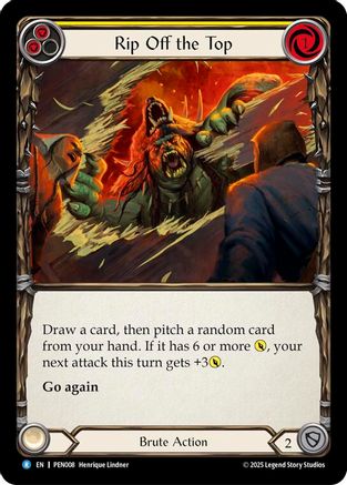 Rip Off The Top (Yellow) (PEN008) - Compendium of Rathe Rainbow Foil-1