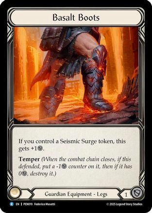Basalt Boots (PEN019) - Compendium of Rathe Cold Foil-1