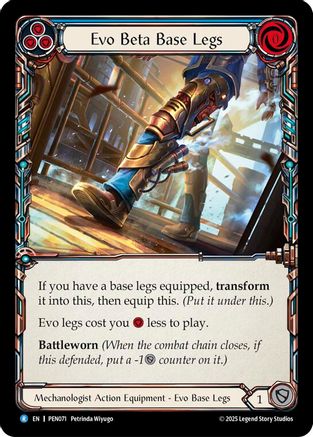 Evo Beta Base Legs (Blue) (PEN071) - Compendium of Rathe Cold Foil-1