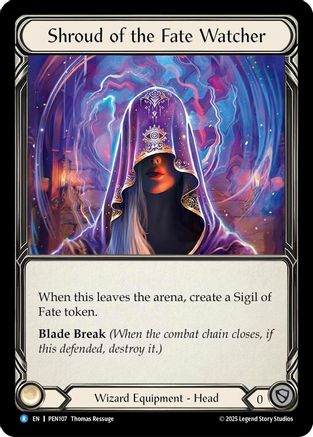 Shroud Of The Fate Watcher (PEN107) - Compendium of Rathe Cold Foil-1