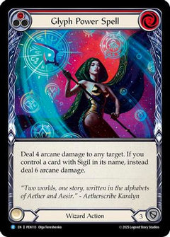 Glyph Power Spell (Red) (PEN113) - Compendium of Rathe Rainbow Foil-1