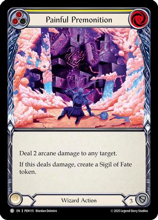 Painful Premonition (Yellow) (PEN115) - Compendium of Rathe Rainbow Foil-1