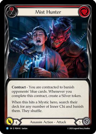 Mist Hunter (Red) (PEN143) - Compendium of Rathe Rainbow Foil-1