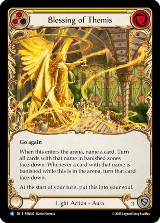 Blessing Of Themis (Yellow) (PEN182) - Compendium of Rathe Rainbow Foil-1