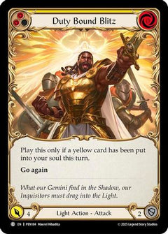 Duty Bound Blitz (Yellow) (PEN184) - Compendium of Rathe Rainbow Foil-1